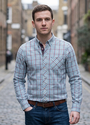 Сорочка\сорочка ben sherman multicoloured checked oxford shirt
