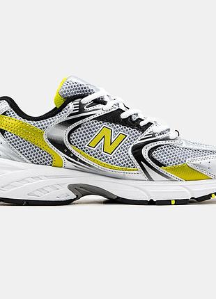 Чоловічі кросівки new balance 530 сріблясті желтые оригінальні
