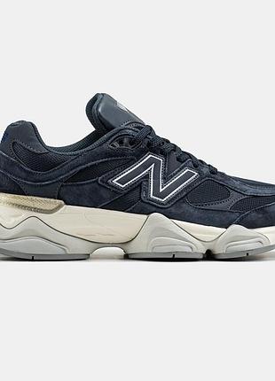 Чоловічі кросівки new balance 9060 чорні з білою підошвою оригінальні