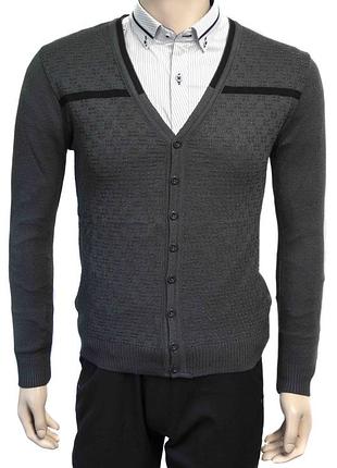 Свитер "veldino". серый. мужской. турция (s-m, l-xl) l