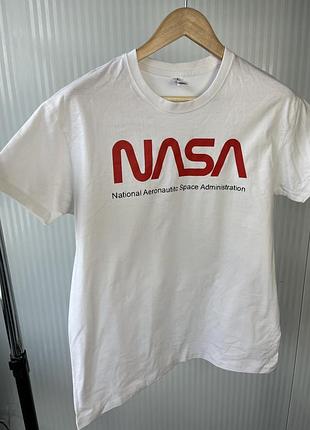 Белая футболка женская nasa