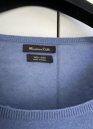 Лонгслив massimo dutti 100% лен 2