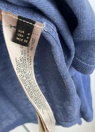 Лонгслив massimo dutti 100% лен 3