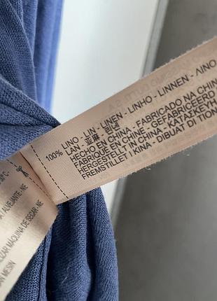 Лонгслив massimo dutti 100% лен 4