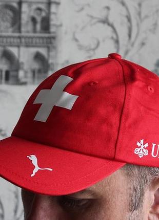 Кепка puma switzerland red cap оригінал