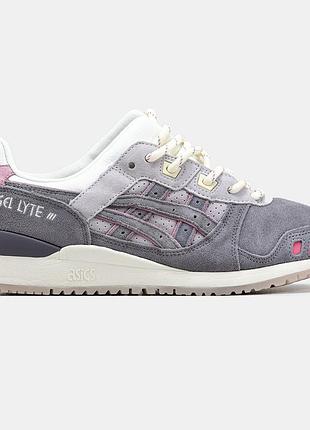 Женские кроссовки asics gel-lyte iii серые оригинальные 39
