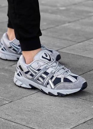 Термо кроссовки мужские зимние asics gel-sonoma серые кордура замша, асикс гель сонома с влагозащитой 44 (28см)