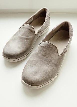 Женские слипоны, лоферы skechers arch fit uplift - perceived