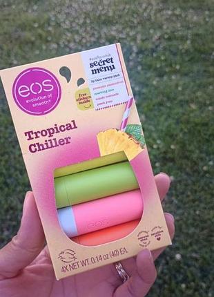 Бальзам для губ от американского бренда eos tropical chiller