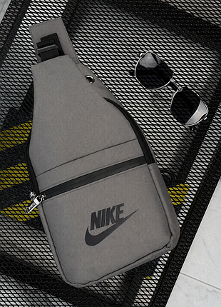 Сумка через плече слинг nike  grey