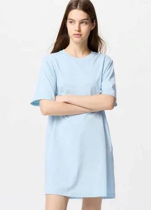 Бавовняна сукня - футболка uniqlo з колекції airism
