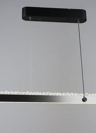 Люстра подвесная светодиодная valeso b yh1363/80w bk+gray