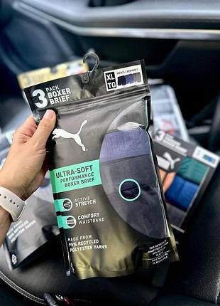 Мужские трусы-боксеры ultra-soft performance puma xl