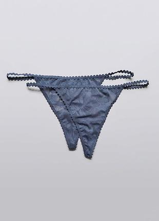 Комплект із 2 трусиків aerie american eagle (розмір l)