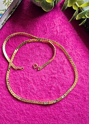 Колье avon golden baguette, 1985 год, винтаж