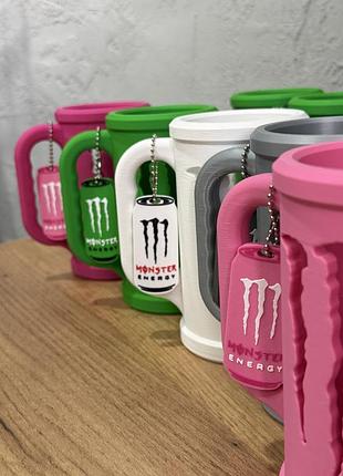 Крута чашка тримач підставка під енергетик monster energy або інші жестяну банку з брелком- відкривашка