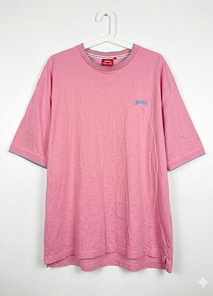 Футболка slazenger рожева, чоловіча, розмір 4 xl