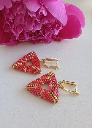 Серьги из бисера