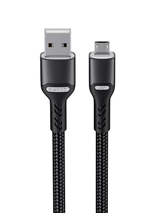 Кабель micro usb havit hv-cb6215 3a 1м
