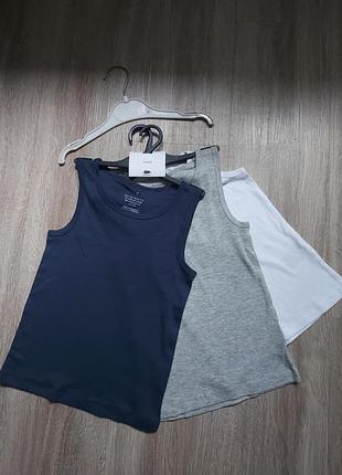 Комплект новых маек h&amp;m! коттон..6-8 лет..