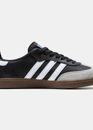 Мужские кроссовки adidas samba vegan черные оригинальные 45