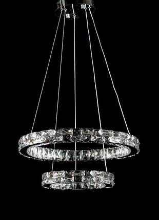 Современная светодиодная хрустальная люстра l50604j/500+300/2 led