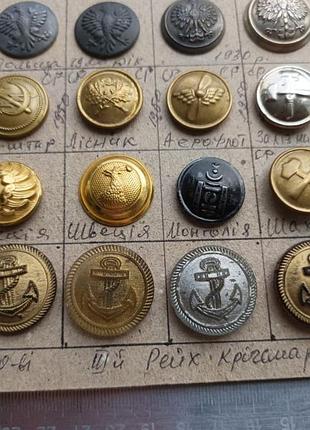 Коллекция пуговиц, 100 штук, российская империя, ссср, мир 5