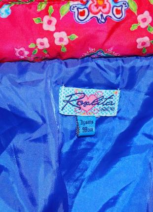 Теплая демисезонная куртка rosalita. испания. на 2-4 года5 фото