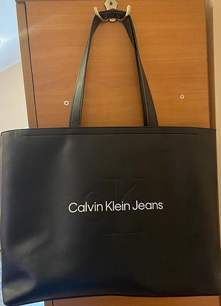 Сумка- шопер жіноча, calvin klein оригінал