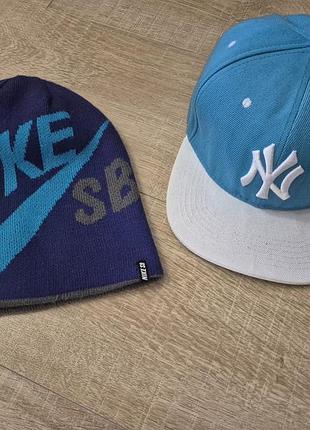 Шапка nike и кепка new york yankees для парня