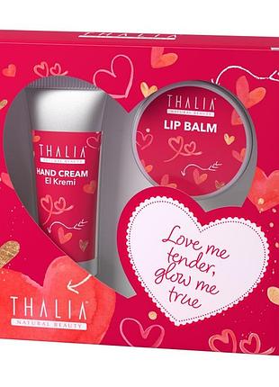 Подарочный набор для губ и рук thalia, 12 г+30 мл