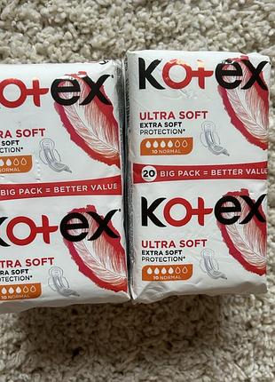 Прокладки kotex ultra soft normal