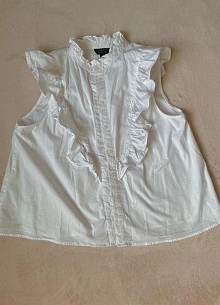 Блуза з воланами topshop