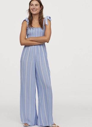 Літній жіночий комбінезон з палаццо h&m натуральна тканина s-l, 170 см
