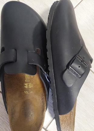 Мужские birkenstock boston в черном цвете из натуральной кожи, размер 44