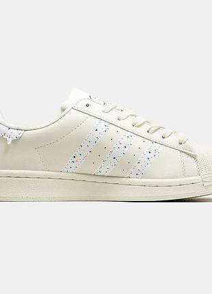 Жіночі кросівки adidas superstar бежеві оригінальні 38
