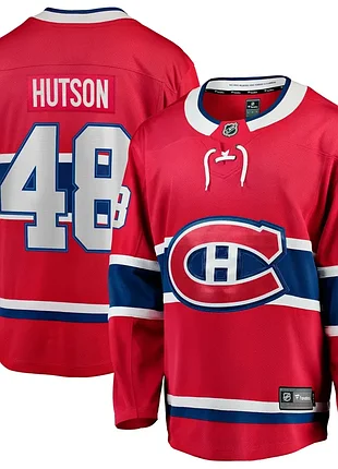 Women's fanatics lane hutson red montreal canadiens home breakaway jersey m (женская)