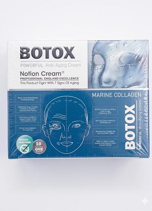 Антивозрастной крем "notion cream botox marine collagen", 30 мг. египет оригинал