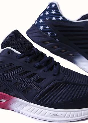 Лицензионные кроссовки "asics fuzex". синие. мужские 41,5
