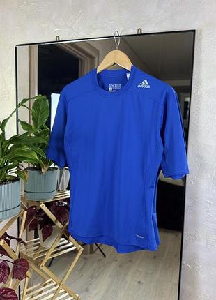 Компресійна футболка adidas techfit climalite синя