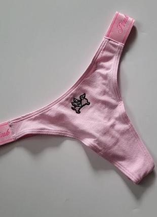 Хлопковые трусики стринги victoria’s secret 🔥акция! 🔥 дарим скидку 20%