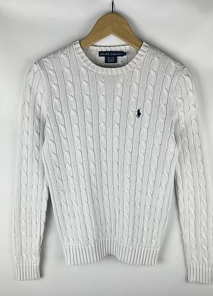 Жіночий білий светр polo ralph lauren
