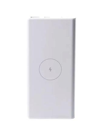 Повербанк 10000 mah с беспроводной зарядкой usb-c для гаджетов xiaomi ku-666