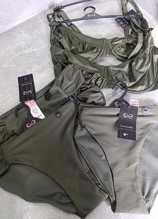 Купальник роздільний у кольорі хакі від hunkemoller