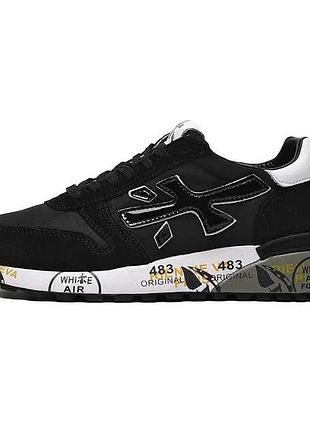 Кросівки чоловічі premiata mick black white 2