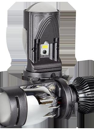 Led лампи автомобільні з лінзою drivex sle-01 h4 h/l 9-60v 6000k 30w/45w к-т.