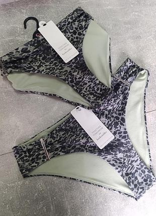 Плавки купальні леопардовий принт хакі розмір м від hunkemoller