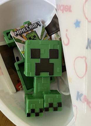 Фігурка kinder joy minecraft майнкрафт - зелений кріпер creeper