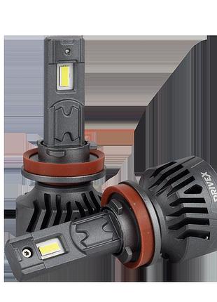 Led лампи автомобільні drivex led лампи серії al-15 pro h11/h8 65w 9-60v 5.5k к-т.