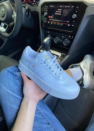 Женские кроссовки adidas samba rose all кожаные белые адики для женщин 37